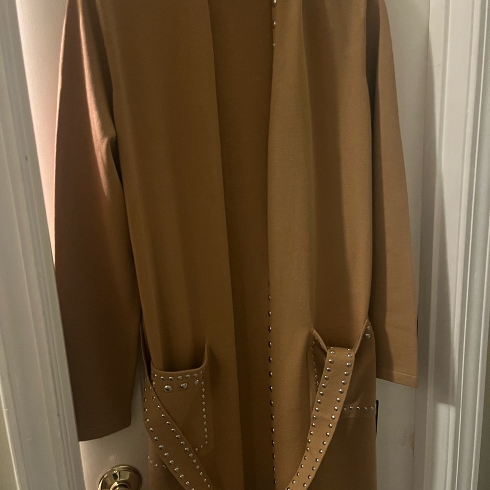 New INC Sweater with belt